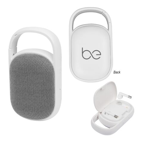 Wireless Earbuds With Speaker &amp; Charging Case White/Gray | No Imprint | not available | not available