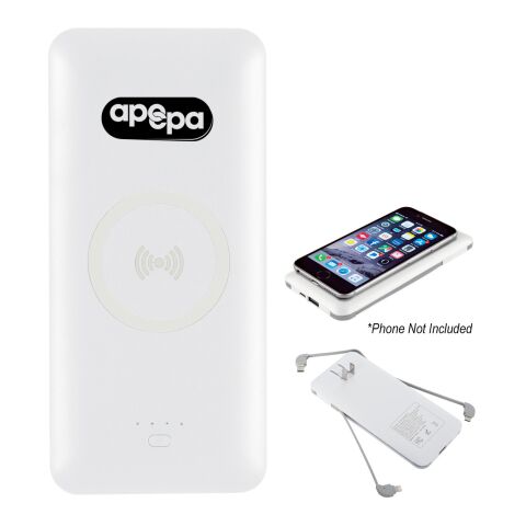 6-In-1 Wireless Charging Power Bank White | No Imprint | not available | not available