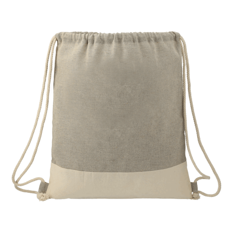 Split Recycled Cotton Drawstring Bag Standard | Natural-Gray | No Imprint | not available | not available