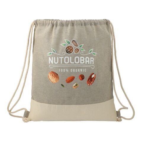 Split Recycled Cotton Drawstring Bag 