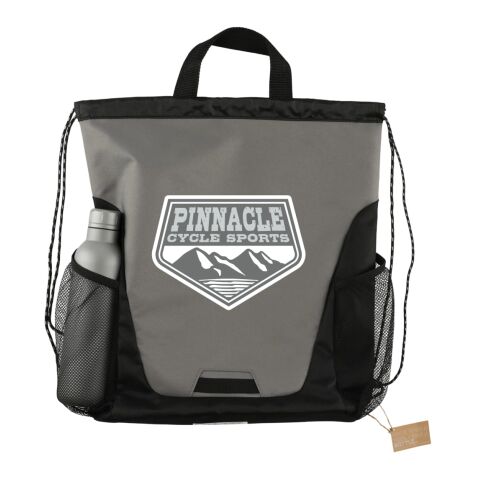 Rainier Recycled Drawstring Bag Gray | No Imprint | not available | not available