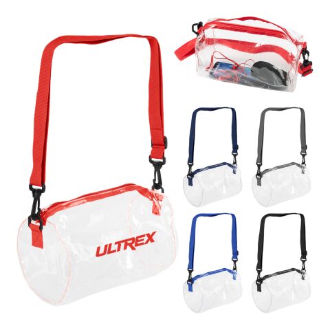 Seymour Clear Barrel Bag Red | No Imprint | not available | not available