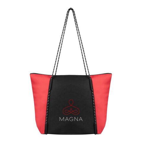 Rope Tote Bag With 100% Rpet Material Red with Black | No Imprint | not available | not available