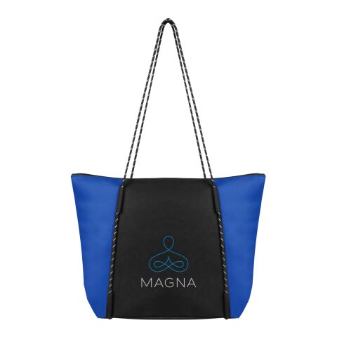 Rope Tote Bag With 100% Rpet Material Royal Blue with Black | No Imprint | not available | not available