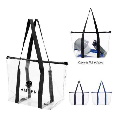 Laguna Beach Clear Tote Bag Navy Blue | No Imprint | not available | not available