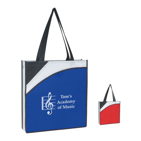 Non-Woven Conference Tote Bag Royal Blue with Black | No Imprint | not available | not available