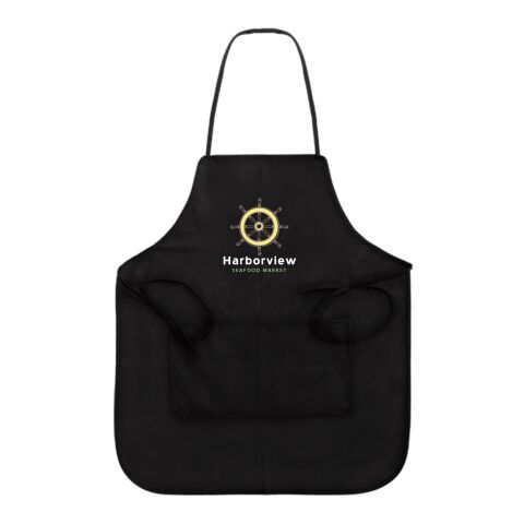 Non-Woven Full Apron Black | No Imprint | not available | not available