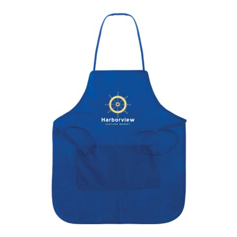 Non-Woven Full Apron Royal Blue | No Imprint | not available | not available