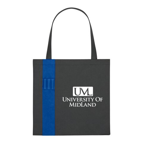 Non-Woven Colony Tote Bag Royal Blue | Screen Print | Side1 | 7.00 Inches × 9.00 Inches