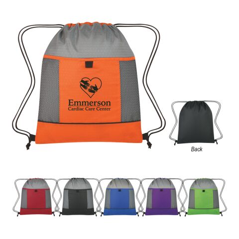 Honeycomb Ripstop Drawstring Bag Frost Orange | No Imprint | not available | not available