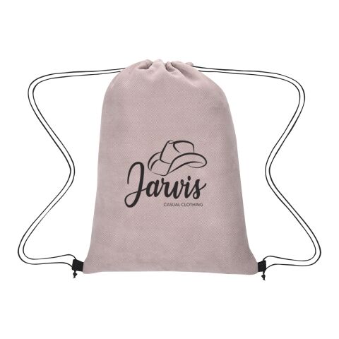 Posh Herringbone Drawstring Bag Light Pink | No Imprint | not available | not available
