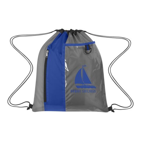 Sports Pack With Clear Pocket Gray/Royal Blue | No Imprint | not available | not available