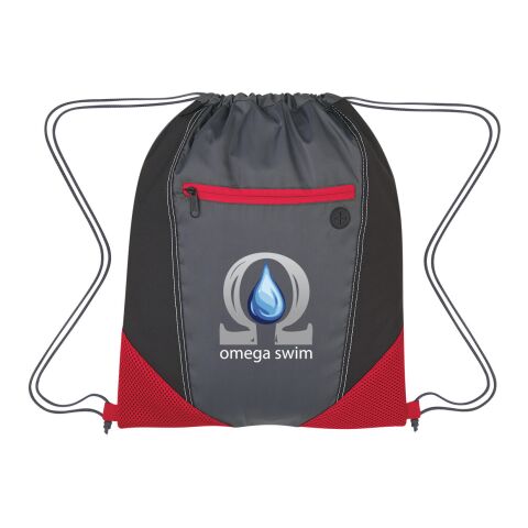 Two-Tone Drawstring Sports Pack Red | No Imprint | not available | not available