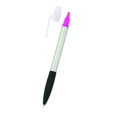 Neptune Pen With Highlighter Silver with Pink | No Imprint | not available | not available