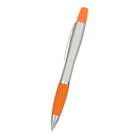 Twin-Write Pen With Highlighter Silver with Orange | No Imprint | not available | not available
