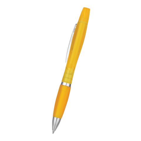 Twin-Write Pen With Highlighter Transparent Yellow | No Imprint | not available | not available