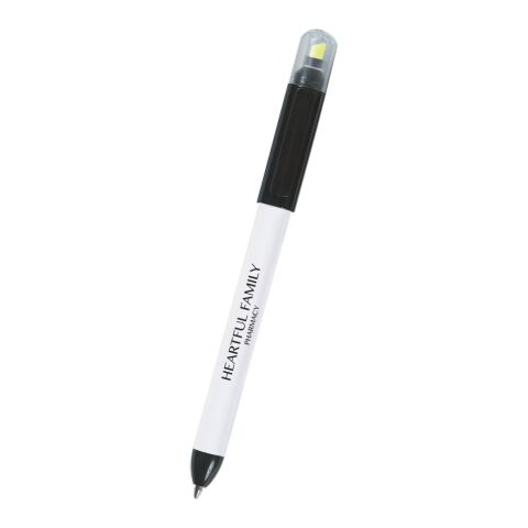 Twin-Write Pen With Highlighter White | No Imprint | not available | not available