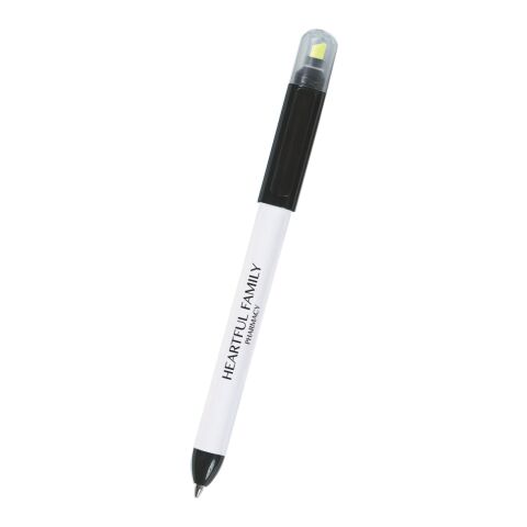 Twin-Write Pen With Highlighter White | No Imprint | not available | not available