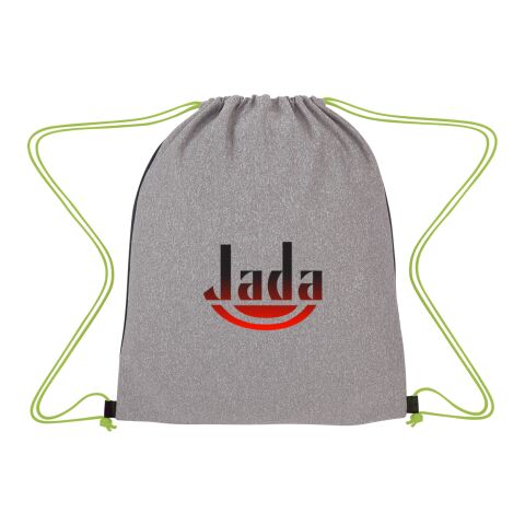 Jersey Drawstring Sports Pack Gray/Lime | No Imprint | not available | not available
