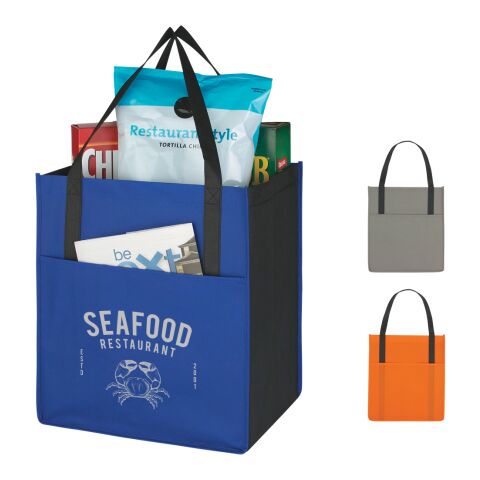 Non-Woven Shopper's Pocket Tote Bag Gray | No Imprint | not available | not available