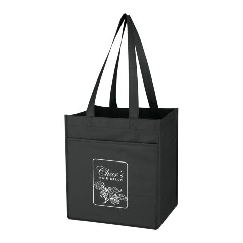 Non-Woven 6 Bottle Wine Tote Bag Black | No Imprint | not available | not available