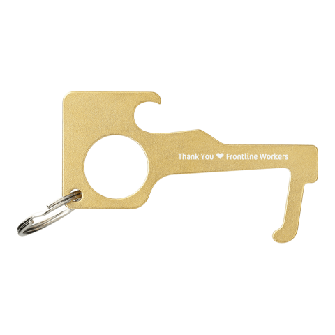 No Contact Keychain - Brass Standard | Brass | No Imprint | not available | not available