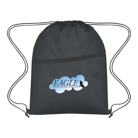 Non-Woven Hit Sports Pack With Front Zipper Black | No Imprint | not available | not available