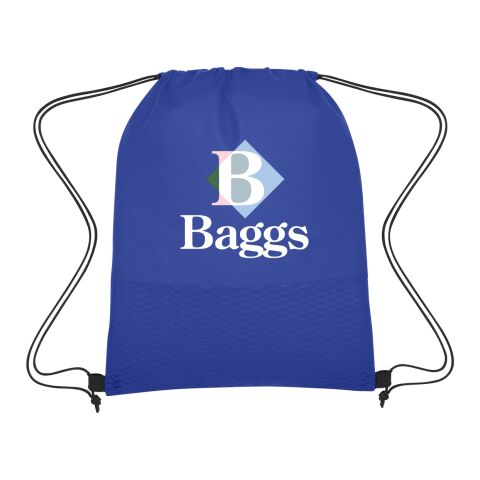 Wave Design Non-Woven Drawstring Bag Royal Blue | No Imprint | not available | not available