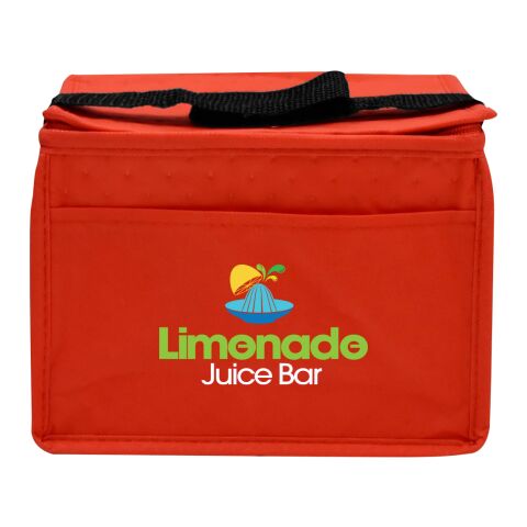 Dimples Non-Woven Cooler Bag Red
