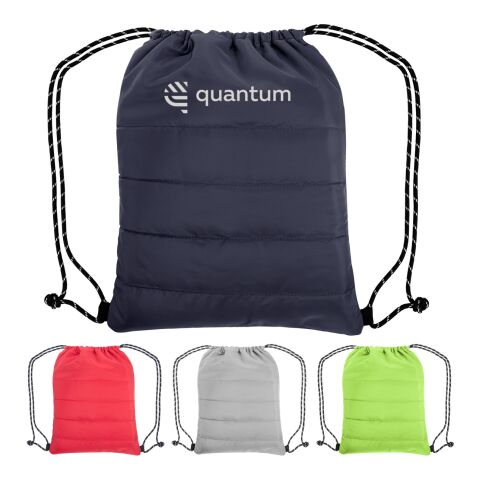 Puffy Quilted Drawstring Bag Red | No Imprint | not available | not available