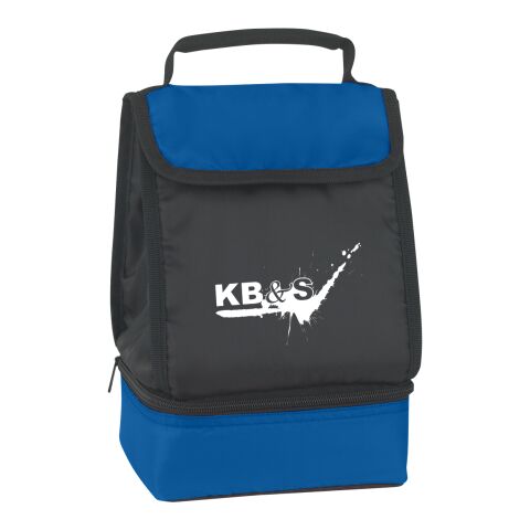 Dual Compartment Lunch Bag Royal Blue with Black | No Imprint | not available | not available