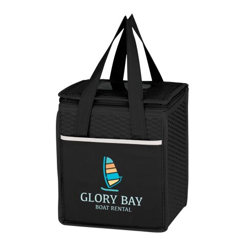Non-Woven Wave Design Kooler Lunch Bag Onyx