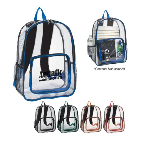 Clear Backpack Blue | No Imprint | not available | not available