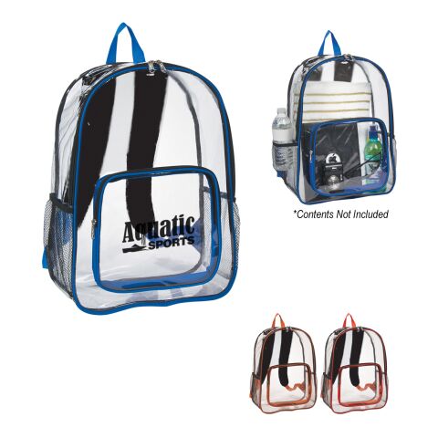 Clear Backpack Blue | No Imprint | not available | not available