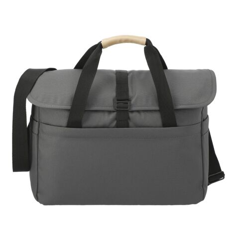 Aft Recycled 15&quot; Computer Messenger Bag Standard | Charcoal | No Imprint | not available | not available