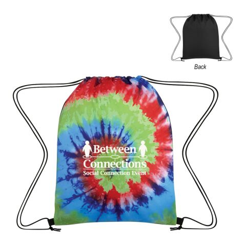 Tie-Dye Drawstring Bag Rainbow Black | No Imprint | not available | not available