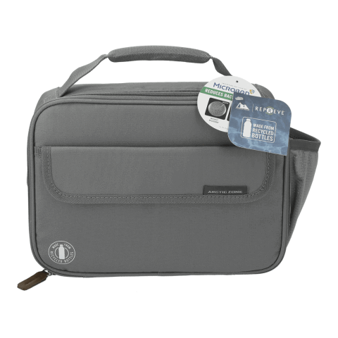 Arctic Zone® Repreve® Recycled 6 Can Lunch Cooler Standard | Gray | No Imprint | not available | not available