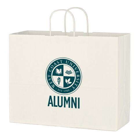 Kraft Paper White Shopping Bag - 16&quot; x 12-1/2&quot; White | No Imprint | not available | not available
