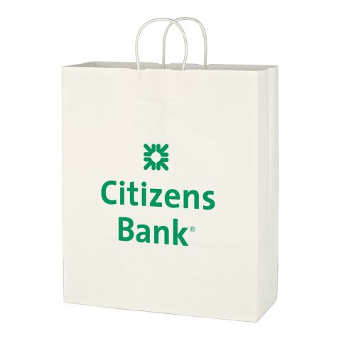 Kraft Paper White Shopping Bag - 16&quot; x 19&quot; White | No Imprint | not available | not available