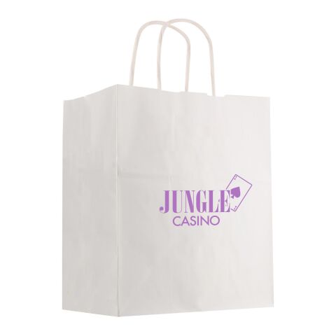 Kraft Paper White Shopping Bag - 13&quot; x 17&quot; White | No Imprint