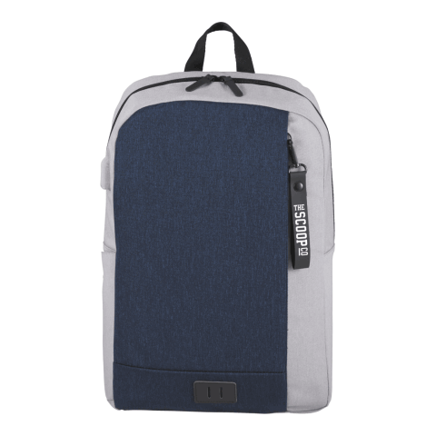 NBN Whitby Slim 15&quot; Computer Backpack w/ USB Port Standard | Navy Blue-Gray | No Imprint | not available | not available