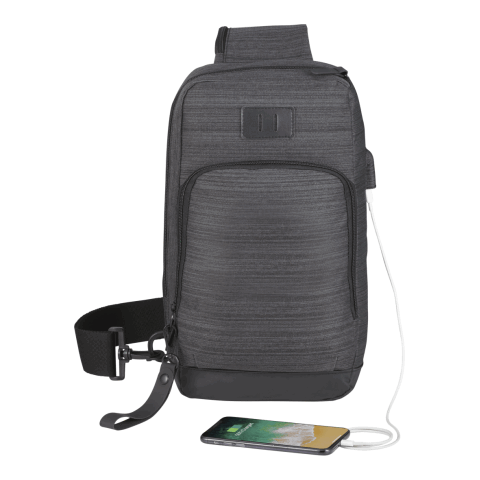 NBN Whitby Sling w/ USB Port Standard | Charcoal | No Imprint | not available | not available