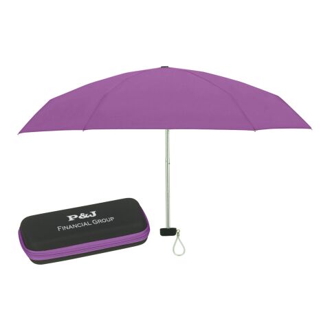 37&quot; Arc Telescopic Folding Travel Umbrella With Eva Case Purple | No Imprint | not available | not available