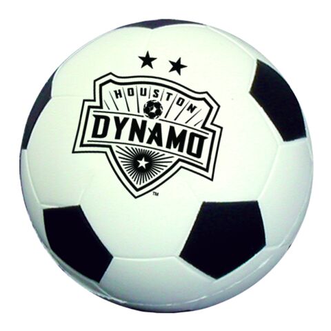 Soccer Ball Shape Stress Reliever Standard | White | 1 color PAD PRINT | Loc1 | 1.06 Inches × 1.06 Inches