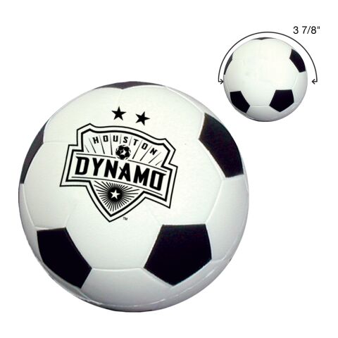 Soccer Ball Shape Stress Reliever White | No Imprint