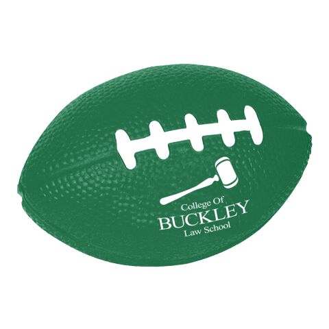 Football Shape Stress Reliever Forest Green