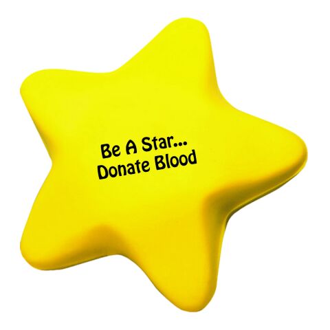 Star Shape Stress Reliever Yellow | No Imprint | not available | not available