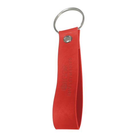 Leatherette Key Ring Red | No Imprint