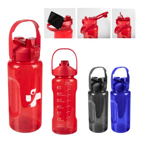 68 OZ. MOTIVATIONAL WATER BOTTLE Transparent-Red | No Imprint | not available | not available