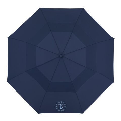 46&quot; Recycled Auto Open Umbrella Navy-White | No Imprint | not available | not available